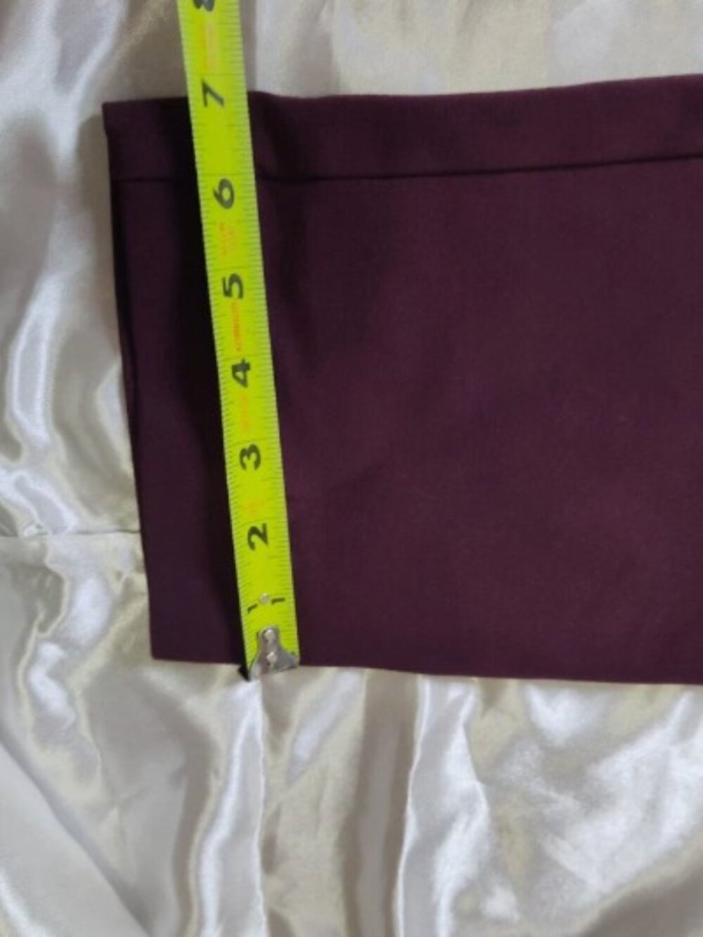 NWT Liz Claiborne Emma Purple Ankle Pants Size 12 Slim Tapered Stretch Zip - Picture 13 of 14